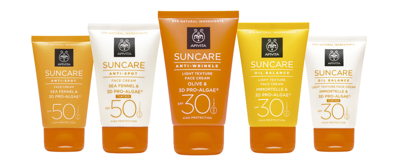 Gama completa Apivita Suncare